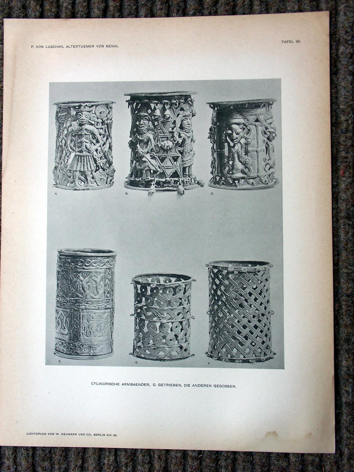 zz-lusc19,tafel 099 benin nigeria,bronze-armreif